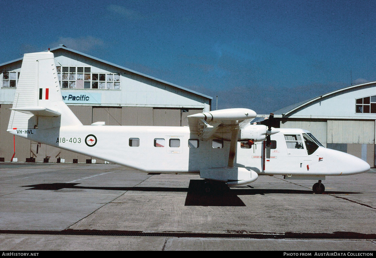 Aircraft Photo of A18-403 / VH-HVL | GAF N-24A Nomad | Australia - Air Force | AirHistory.net #275563