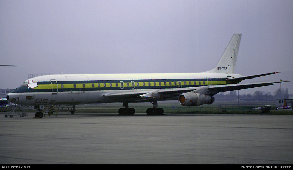 Aircraft Photo of 5V-TAF | Douglas DC-8-55(F) | Togo - Government | AirHistory.net #275774