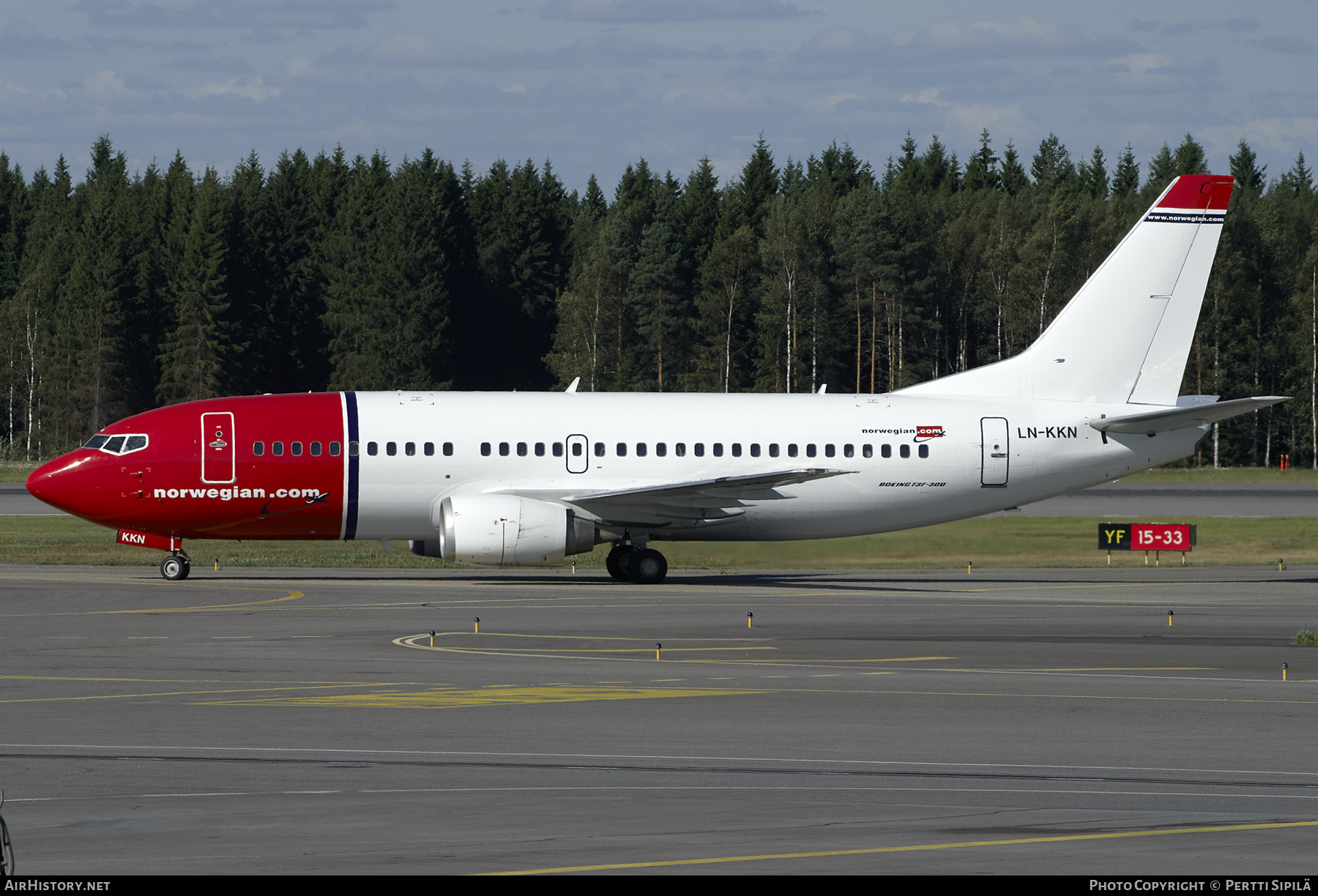 Aircraft Photo of LN-KKN | Boeing 737-3Y0 | Norwegian | AirHistory.net #275880