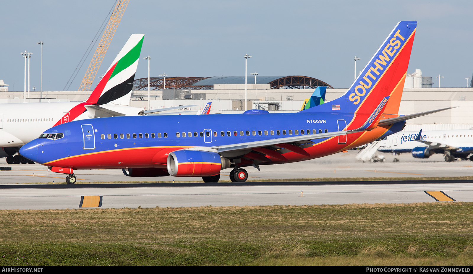 Aircraft Photo of N760SW | Boeing 737-7H4 | Southwest Airlines | AirHistory.net #275893