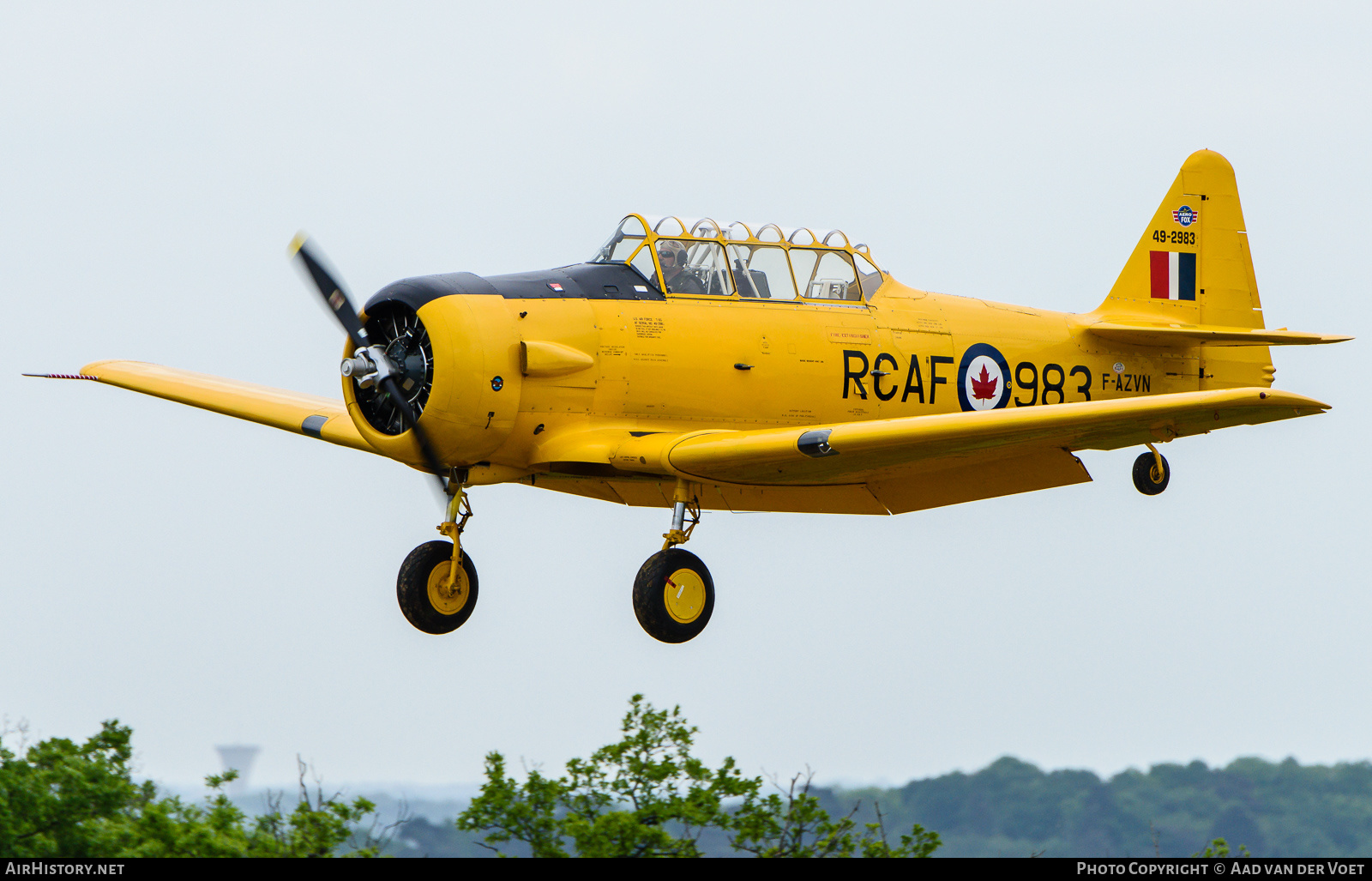 Aircraft Photo of F-AZVN / 983 | North American T-6G Texan | Canada - Air Force | AirHistory.net #275902