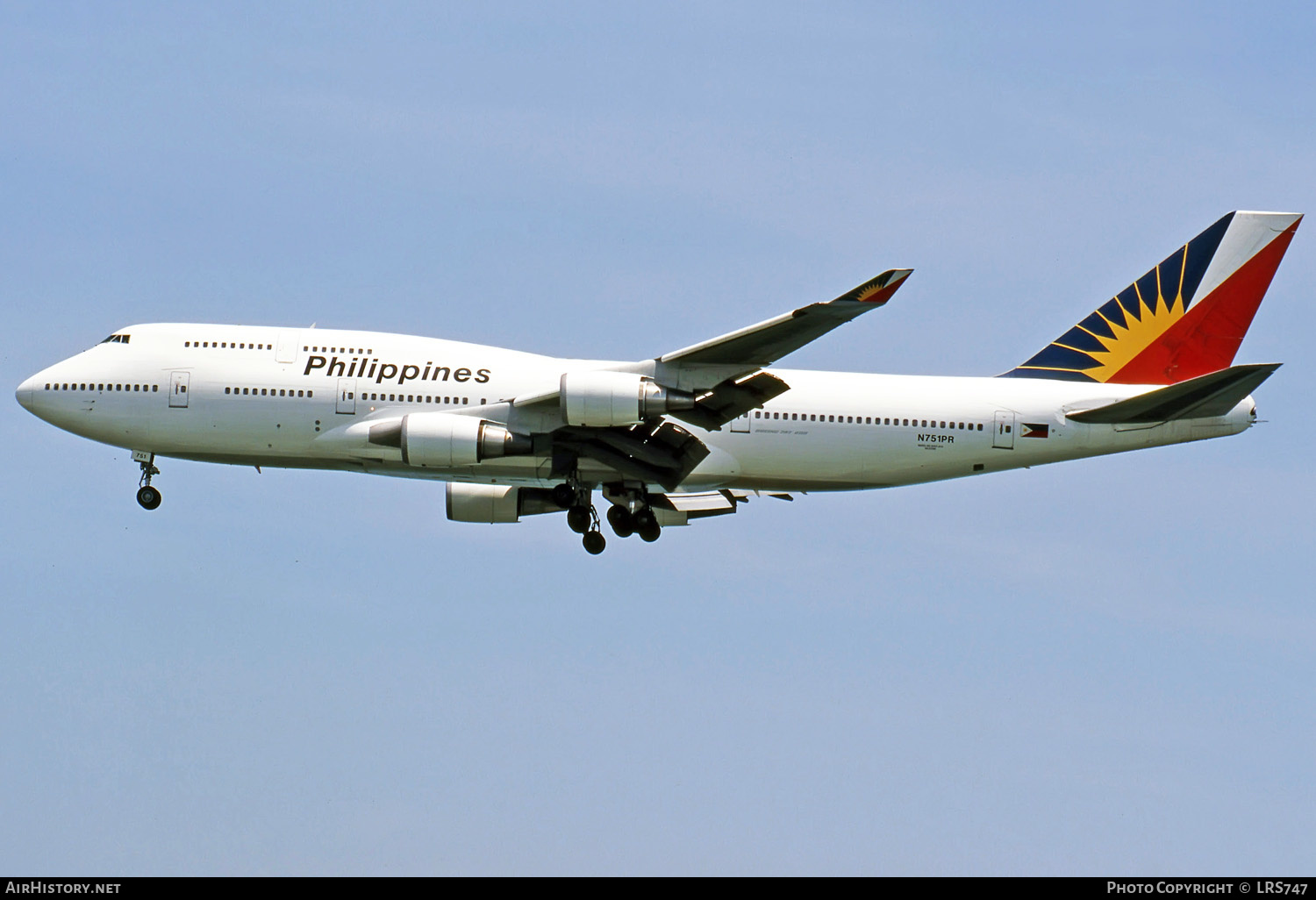 Aircraft Photo of N751PR | Boeing 747-4F6 | Philippine Airlines | AirHistory.net #275906