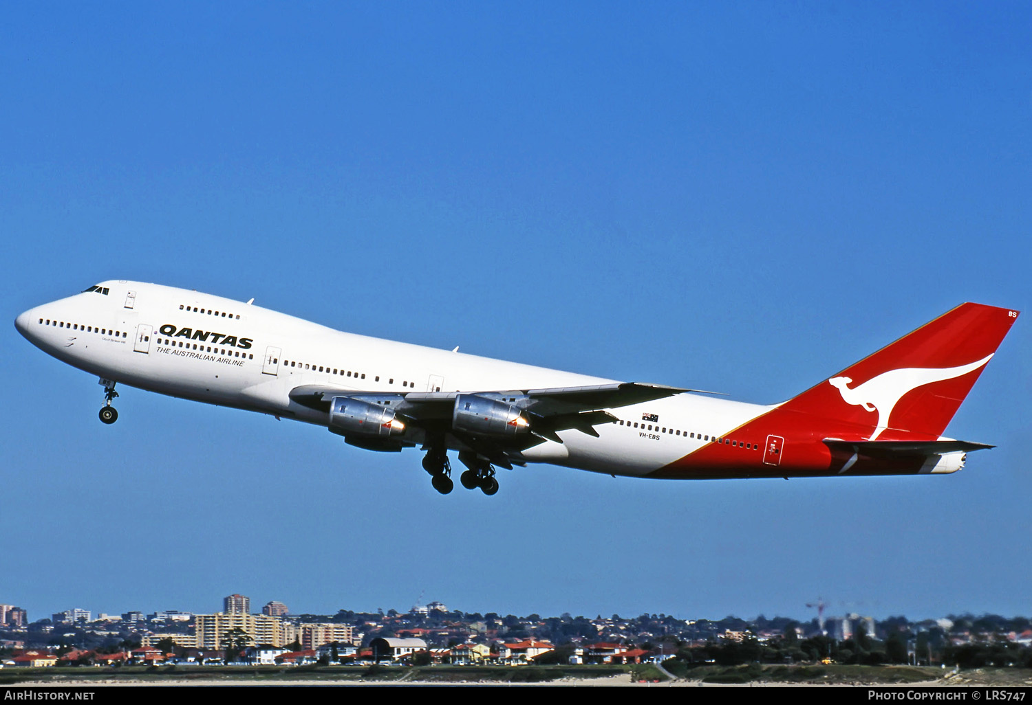 Aircraft Photo of VH-EBS | Boeing 747-238B | Qantas | AirHistory.net #275908