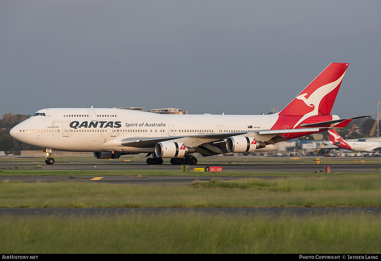 Aircraft Photo of VH-OEG | Boeing 747-438/ER | Qantas | AirHistory.net #275935