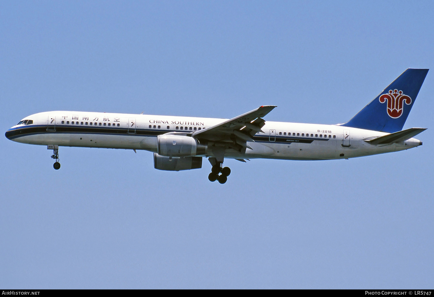 Aircraft Photo of B-2818 | Boeing 757-21B | China Southern Airlines | AirHistory.net #275954