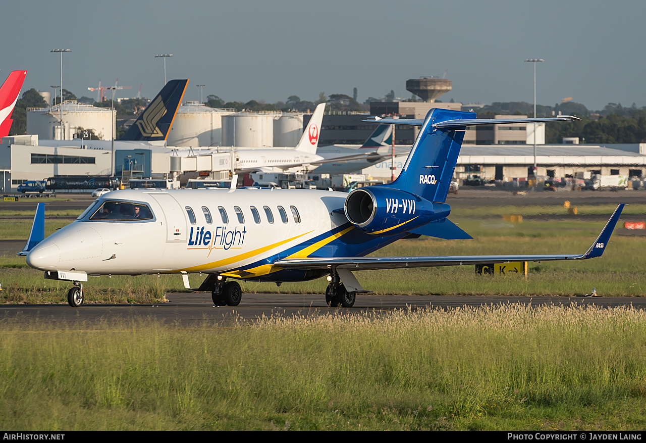 Aircraft Photo of VH-VVI | Learjet 45 | RACQ LifeFlight Rescue | AirHistory.net #275984