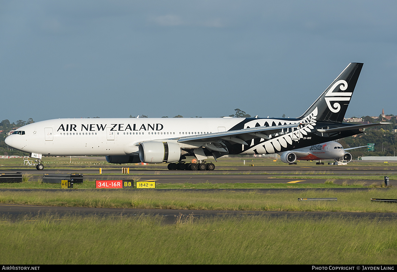 Aircraft Photo of ZK-OKE | Boeing 777-219/ER | Air New Zealand | AirHistory.net #275991