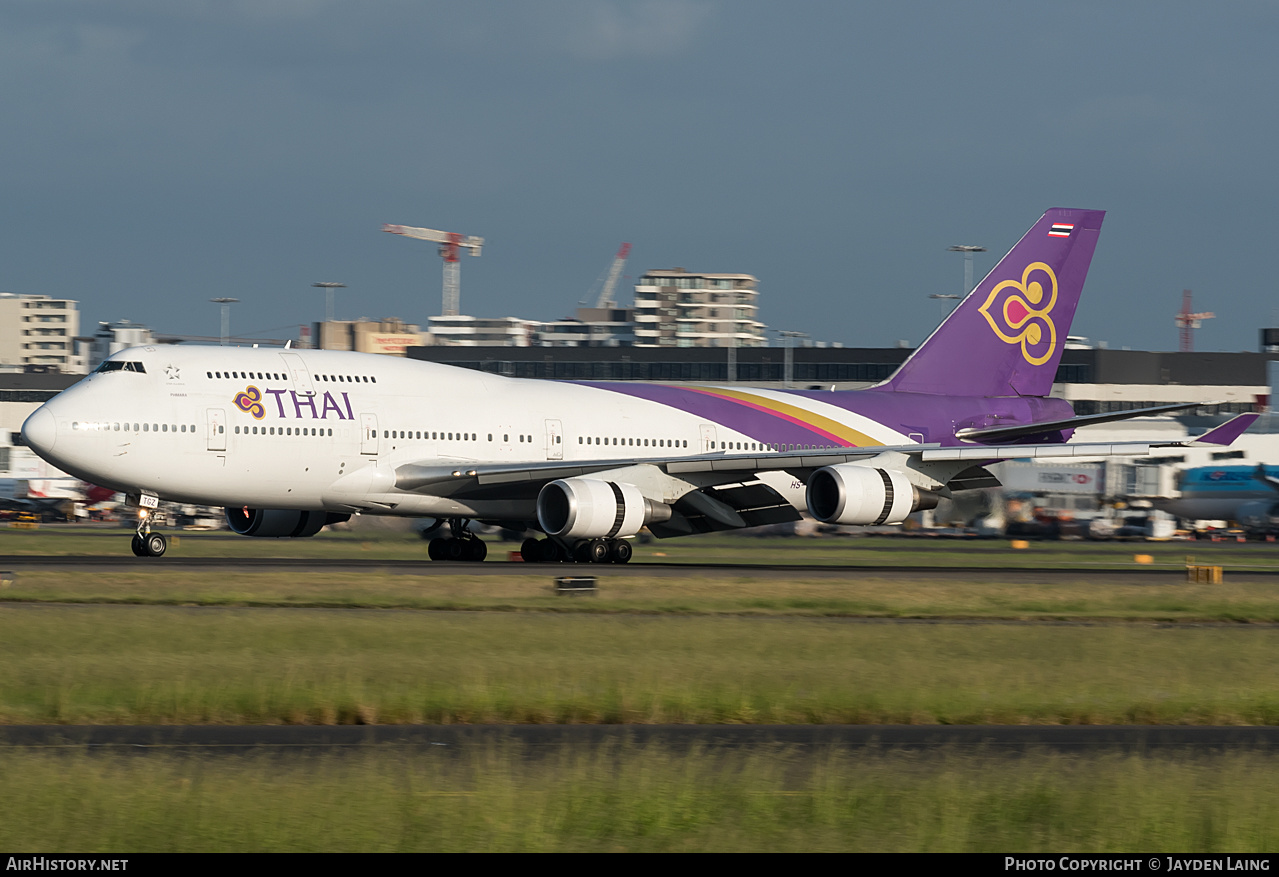 Aircraft Photo of HS-TGZ | Boeing 747-4D7 | Thai Airways International | AirHistory.net #276005