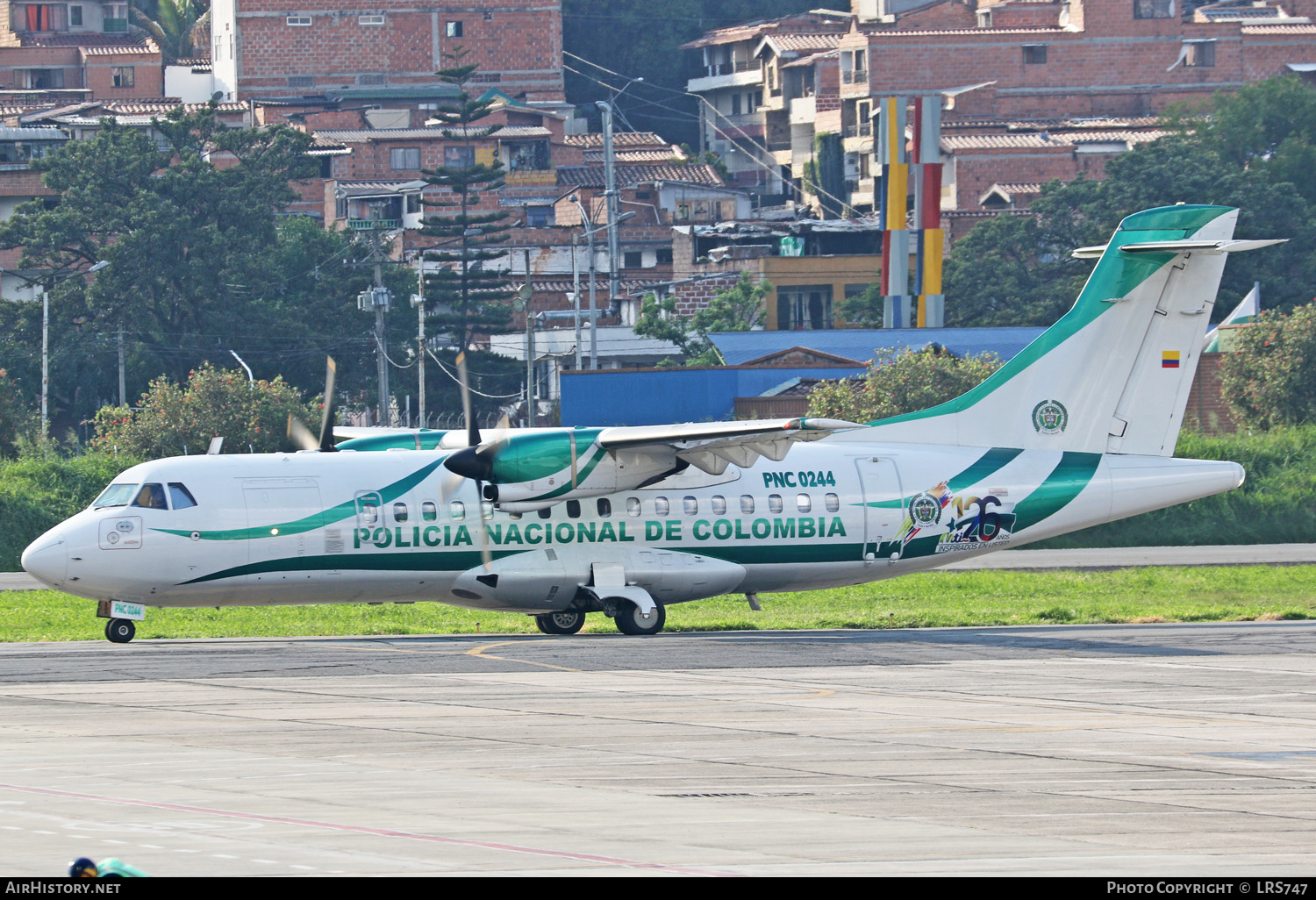 Aircraft Photo of PNC-0244 | ATR ATR-42-300 | Colombia - Police | AirHistory.net #276050
