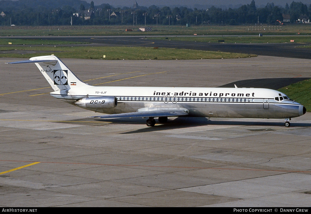 Aircraft Photo of YU-AJF | McDonnell Douglas DC-9-32 | Inex-Adria Airways | AirHistory.net #276121