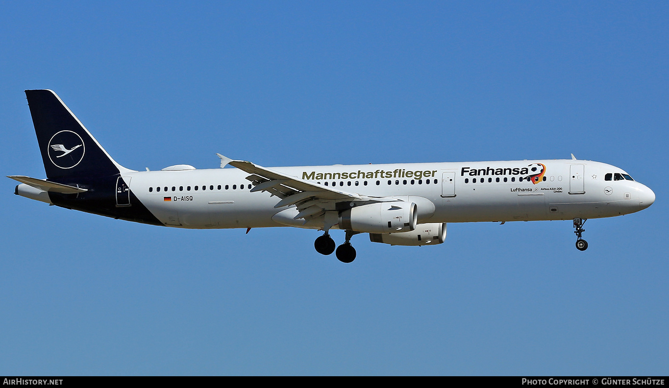 Aircraft Photo of D-AISQ | Airbus A321-231 | Lufthansa | AirHistory.net #276144