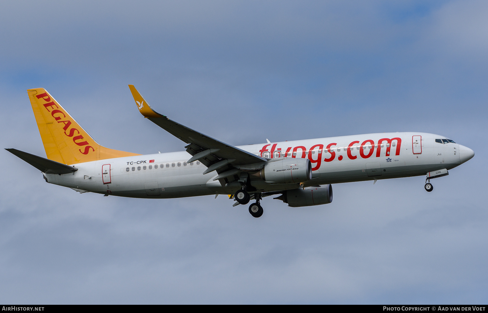 Aircraft Photo of TC-CPK | Boeing 737-82R | Pegasus Airlines | AirHistory.net #276165