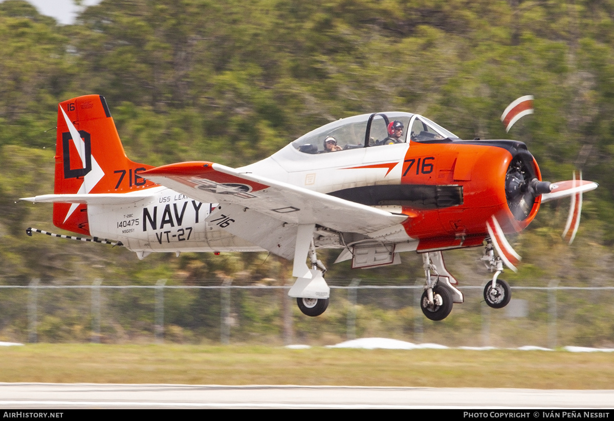 Aircraft Photo of N9025Y / 140475 | North American T-28C Trojan | USA - Navy | AirHistory.net #276174