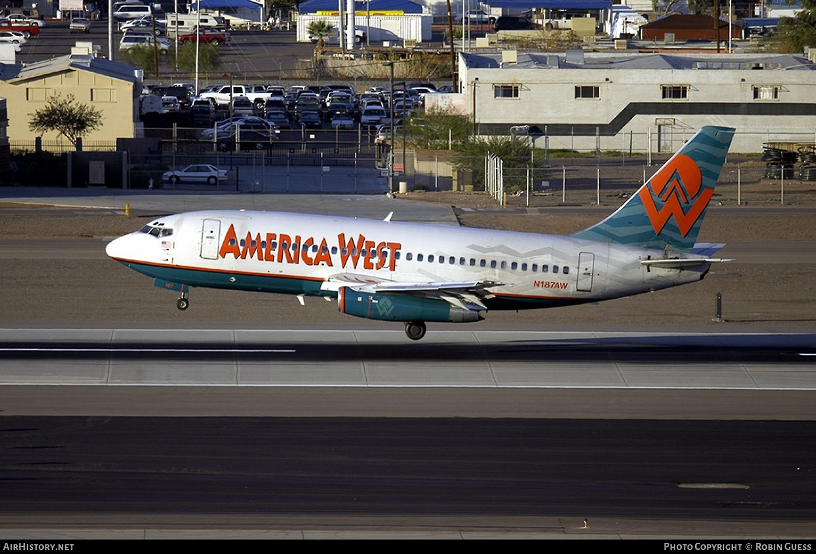 Aircraft Photo of N187AW | Boeing 737-277/Adv | America West Airlines | AirHistory.net #276270