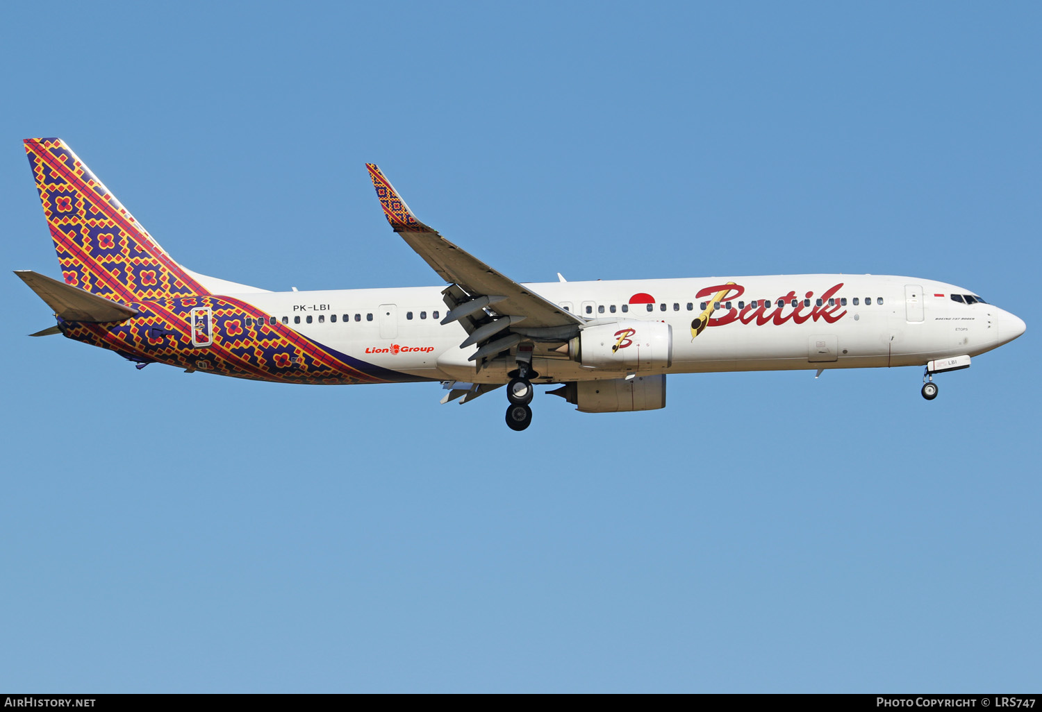 Aircraft Photo of PK-LBI | Boeing 737-9GP/ER | Batik Air | AirHistory.net #276288