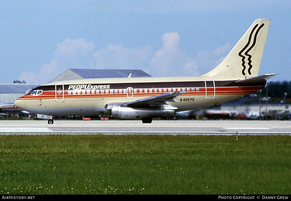 Aircraft Photo of N409PE | Boeing 737-130 | PeoplExpress | AirHistory.net #276295
