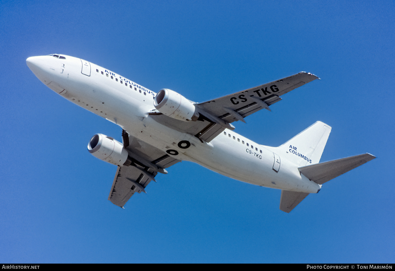 Aircraft Photo of CS-TKG | Boeing 737-33A | Air Columbus | AirHistory.net #276339