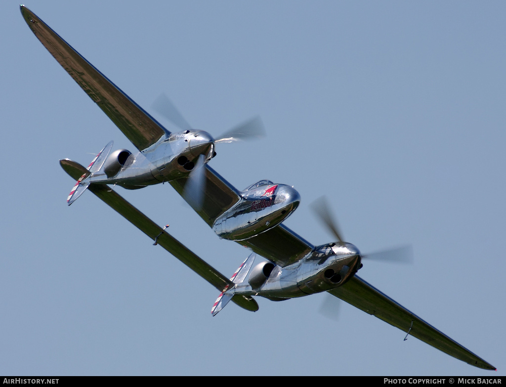 Aircraft Photo of N25Y | Lockheed P-38L Lightning | Red Bull | AirHistory.net #276392