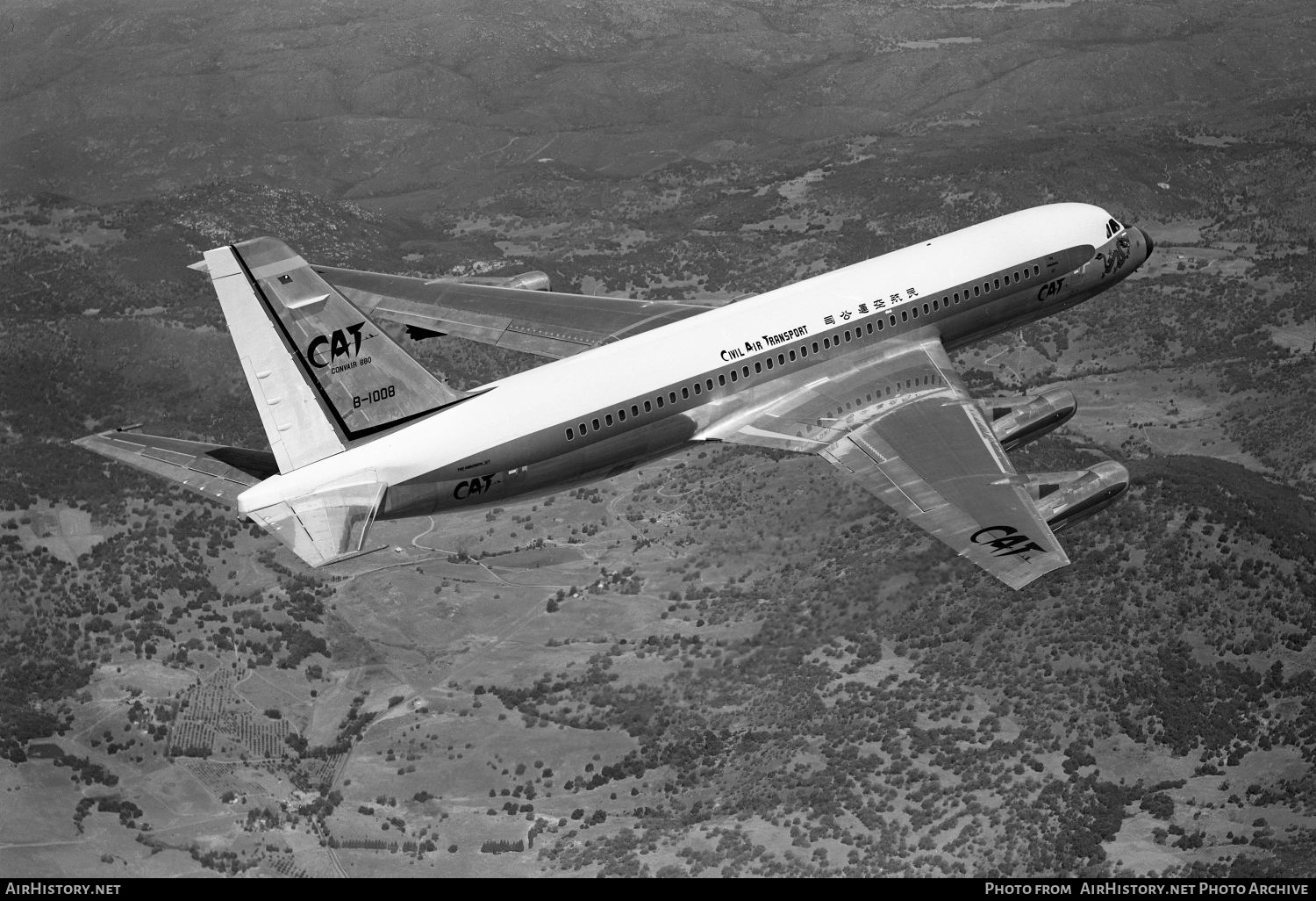 Aircraft Photo of B-1008 | Convair 880M (22M-4) | Civil Air Transport - CAT | AirHistory.net #276393