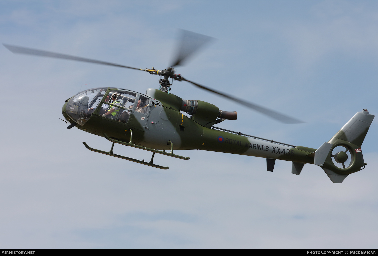 Aircraft Photo of G-ZZLE / XX436 | Aerospatiale SA-341C Gazelle HT2 | UK - Marines | AirHistory.net #276406