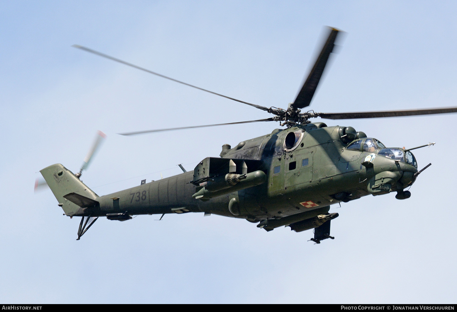 Aircraft Photo of 738 | Mil Mi-24W | Poland - Army | AirHistory.net #276467