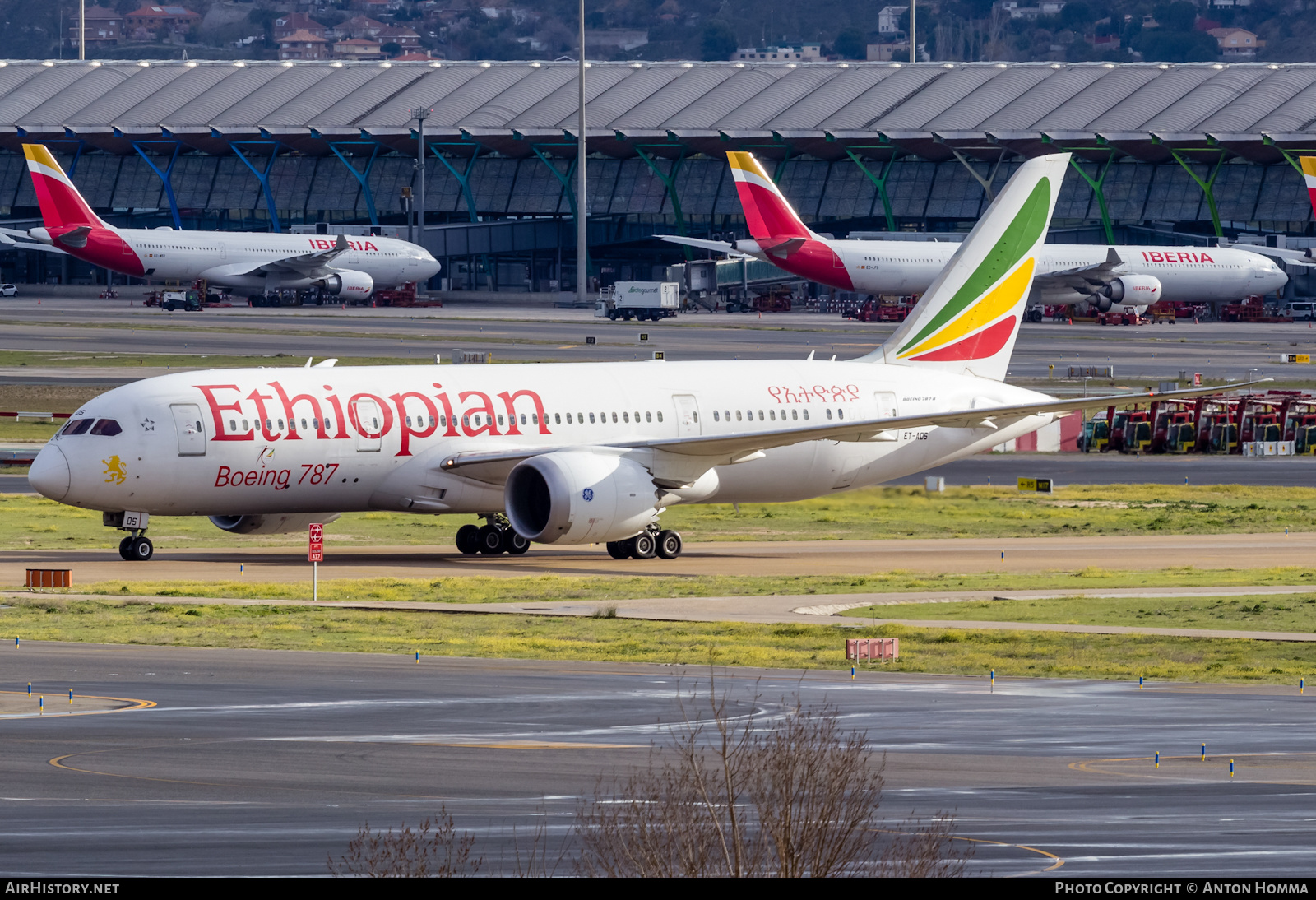 Aircraft Photo of ET-AOS | Boeing 787-8 Dreamliner | Ethiopian Airlines | AirHistory.net #276479
