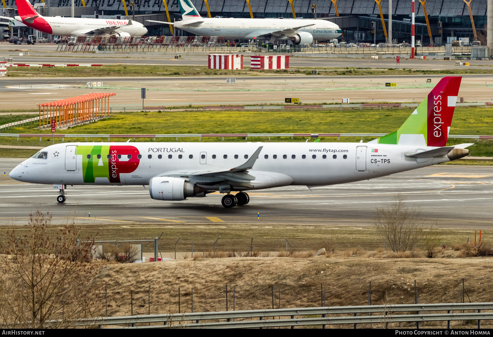 Aircraft Photo of CS-TPS | Embraer 190LR (ERJ-190-100LR) | TAP Portugal Express | AirHistory.net #276483