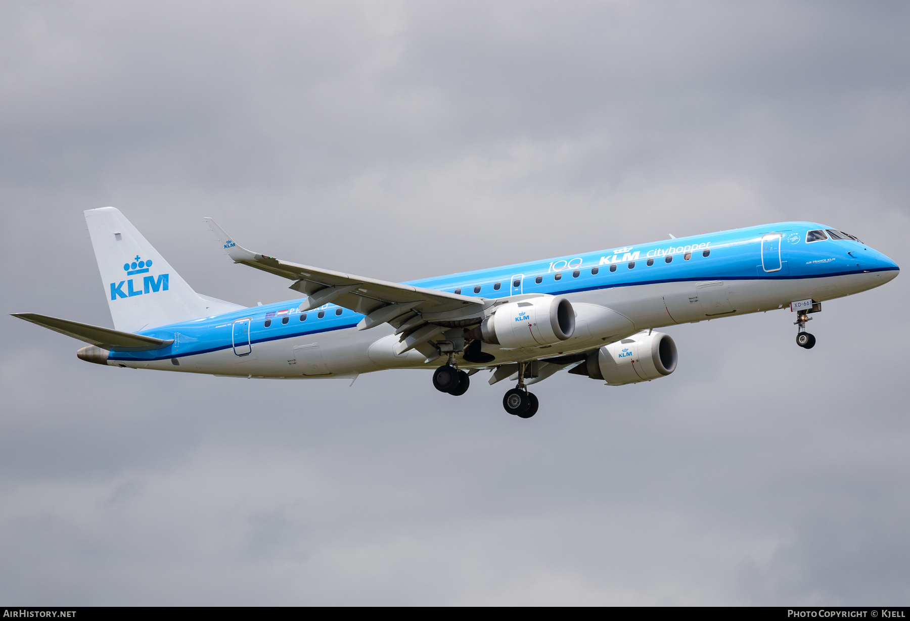 Aircraft Photo of PH-EXD | Embraer 190STD (ERJ-190-100STD) | KLM Cityhopper | AirHistory.net #276489