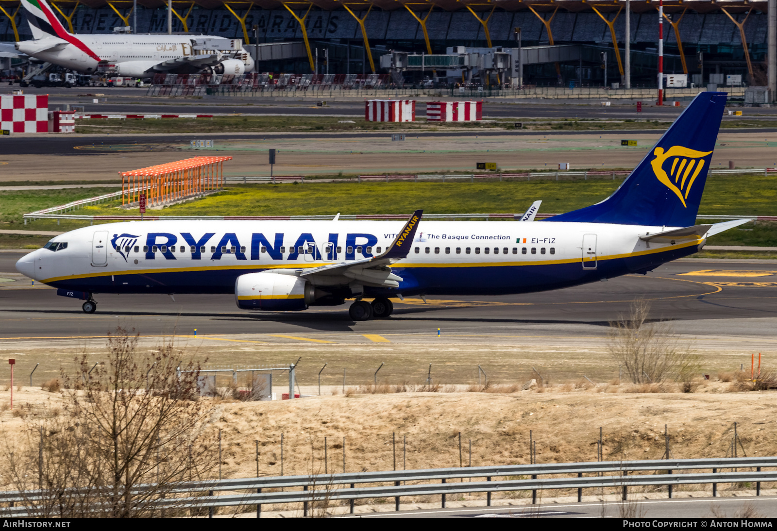 Aircraft Photo of EI-FIZ | Boeing 737-8AS | Ryanair | AirHistory.net #276493