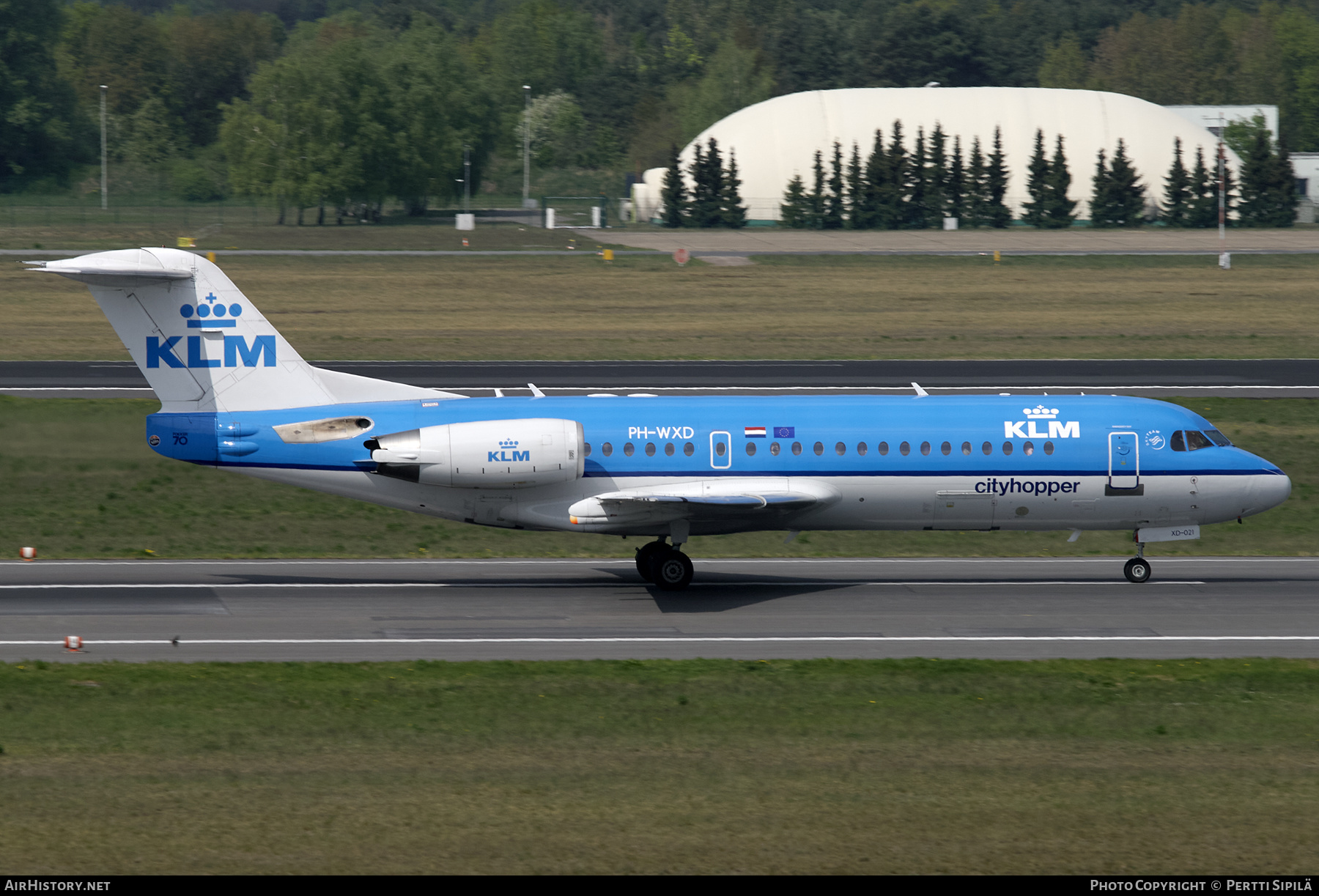 Aircraft Photo of PH-WXD | Fokker 70 (F28-0070) | KLM Cityhopper | AirHistory.net #276594