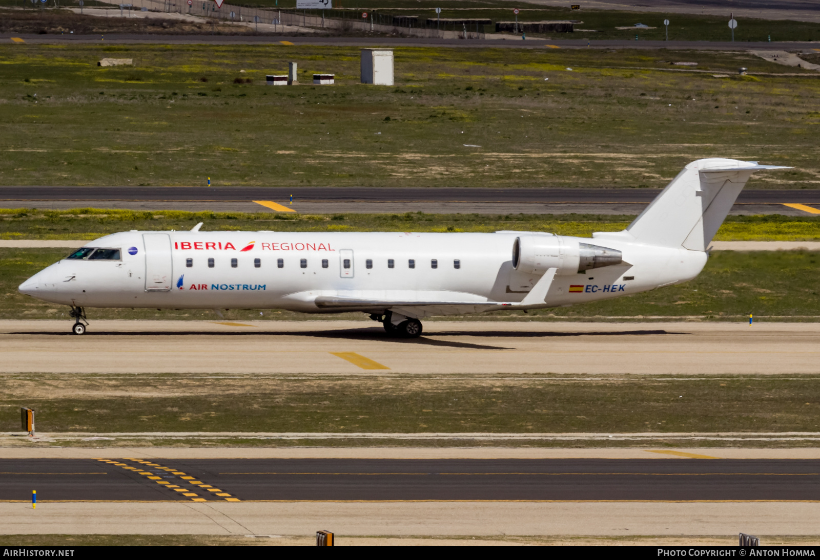 Aircraft Photo of EC-HEK | Bombardier CRJ-200ER (CL-600-2B19) | Iberia Regional | AirHistory.net #276656
