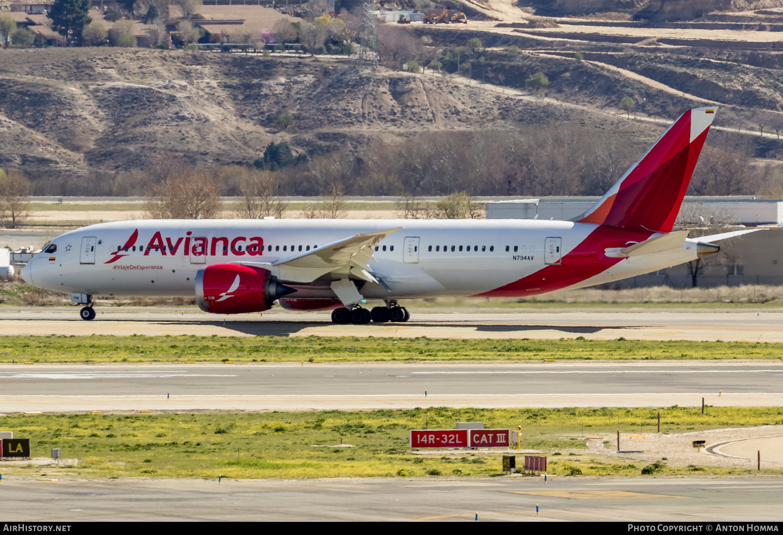 Aircraft Photo of N794AV | Boeing 787-8 Dreamliner | Avianca | AirHistory.net #276684