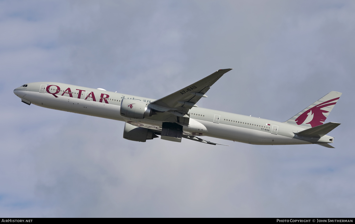 Aircraft Photo of A7-BAU | Boeing 777-3DZ/ER | Qatar Airways | AirHistory.net #276742