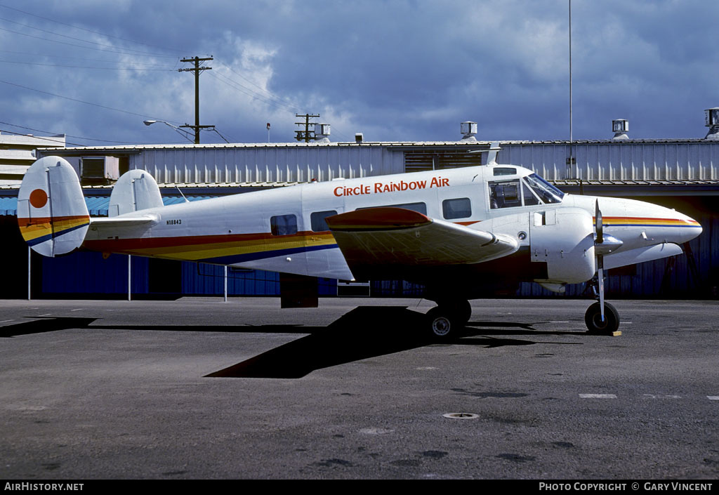 Aircraft Photo of N18843 | Beech H18 Tri-Gear | Circle Rainbow Air | AirHistory.net #276806
