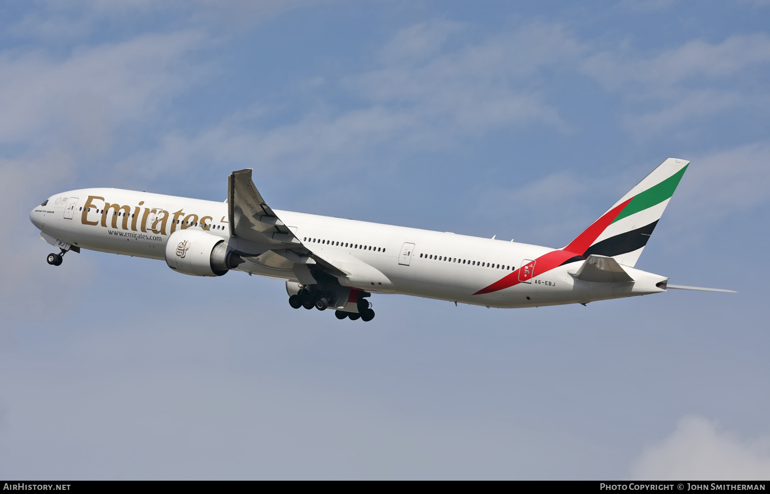 Aircraft Photo of A6-EBJ | Boeing 777-36N/ER | Emirates | AirHistory.net #276863