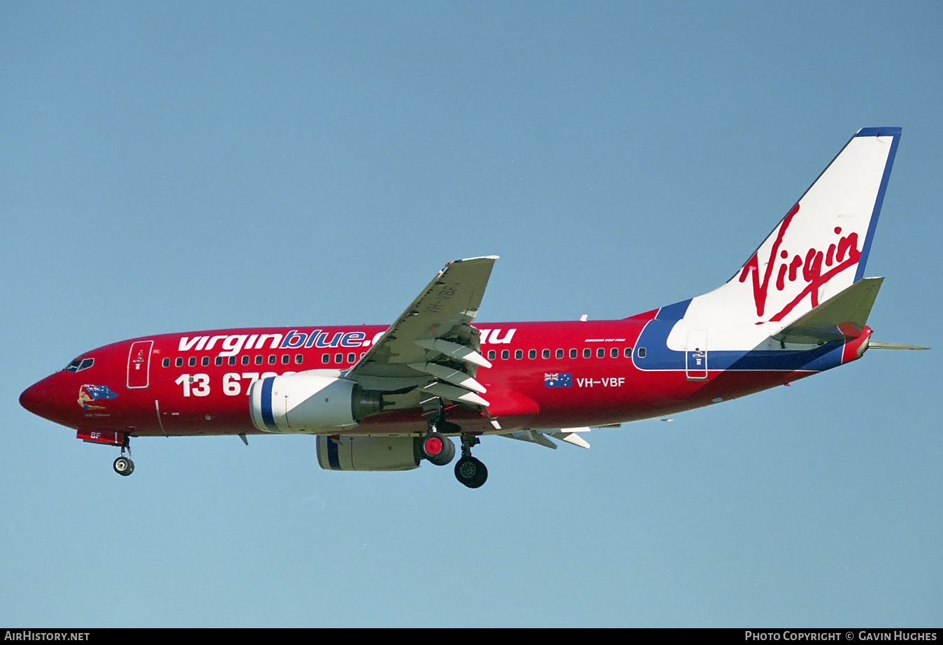 Aircraft Photo of VH-VBF | Boeing 737-7Q8 | Virgin Blue Airlines | AirHistory.net #276913