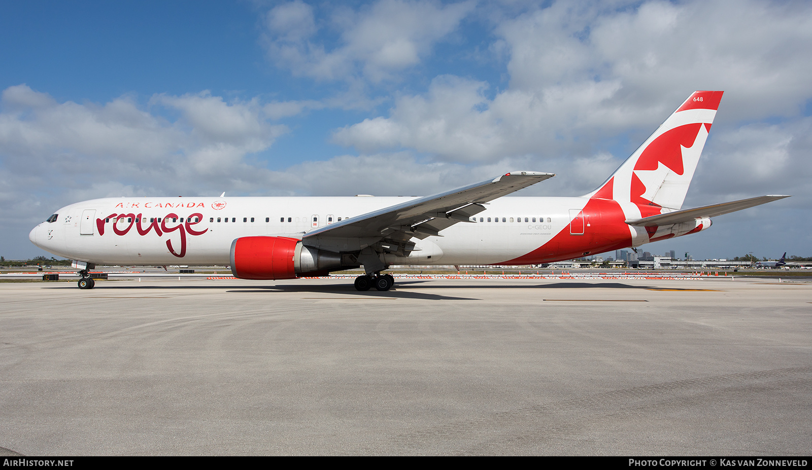Aircraft Photo of C-GEOU | Boeing 767-375/ER | Air Canada Rouge | AirHistory.net #276985