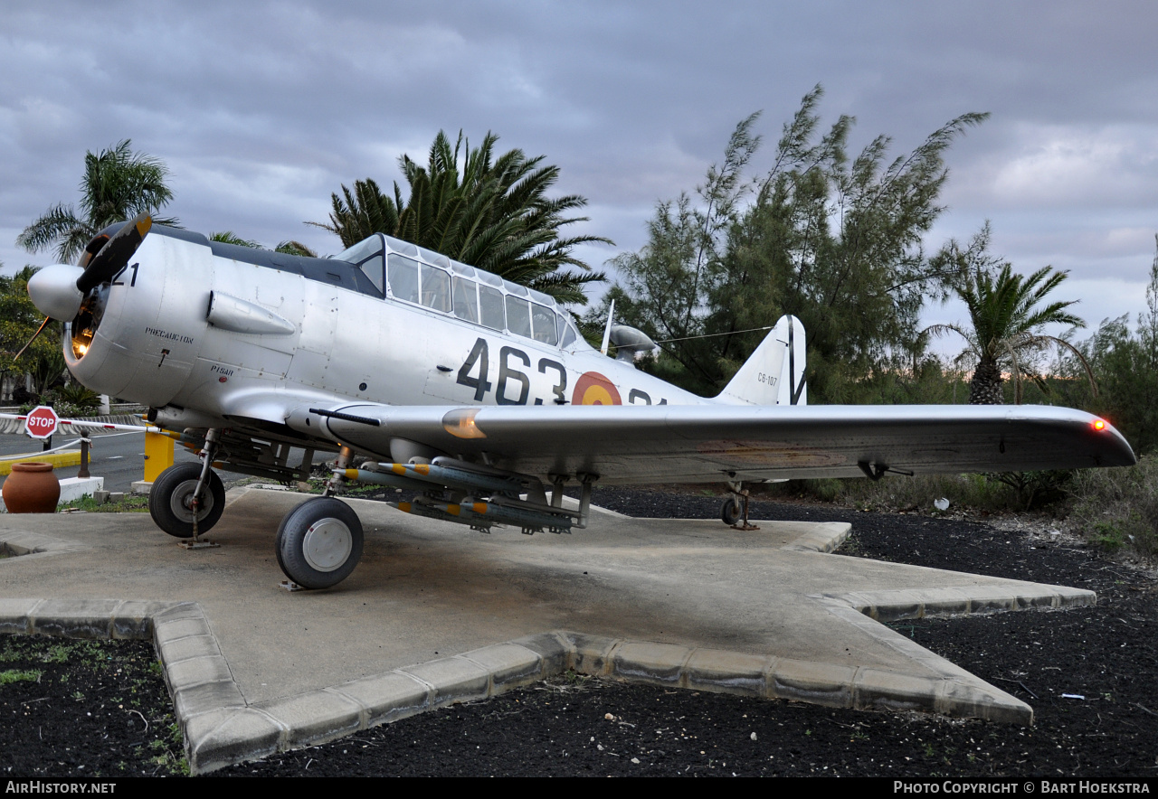 Aircraft Photo of C.16-107 | North American T-6G Texan | Spain - Air Force | AirHistory.net #276995