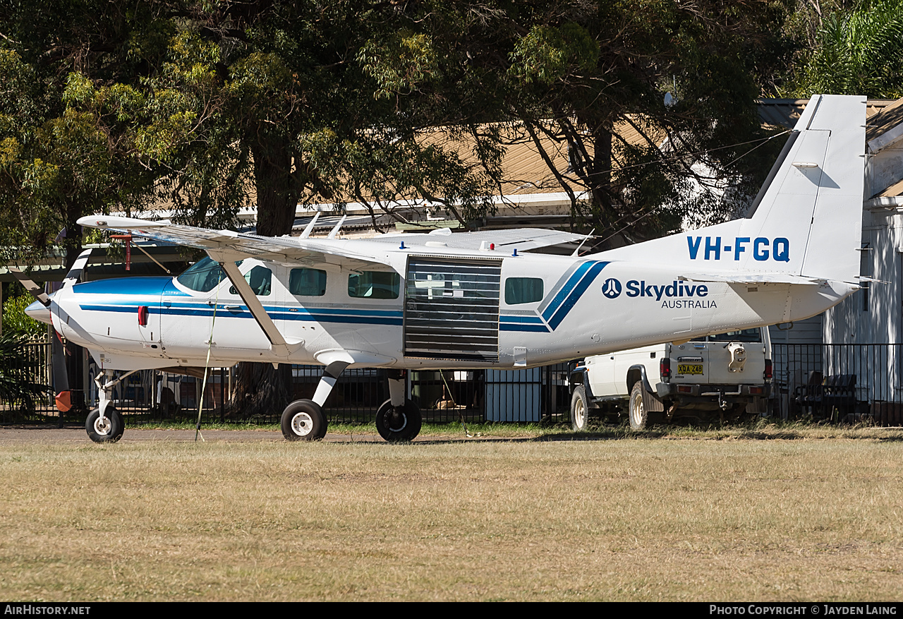 Aircraft Photo of VH-FGQ | Cessna 208 Caravan I | Skydive Australia | AirHistory.net #277040