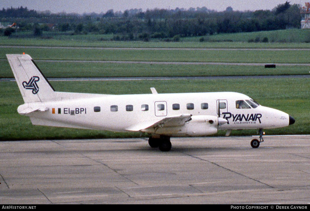 Aircraft Photo of EI-BPI | Embraer EMB-110P1 Bandeirante | Ryanair Commuter | AirHistory.net #277079