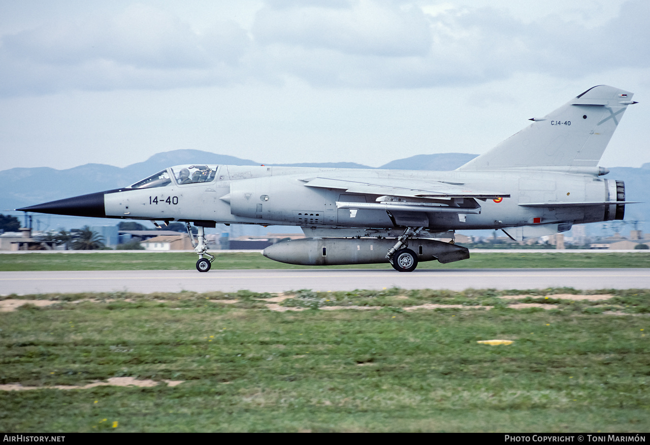 Aircraft Photo of C.14-40 | Dassault Mirage F1CE | Spain - Air Force | AirHistory.net #277109