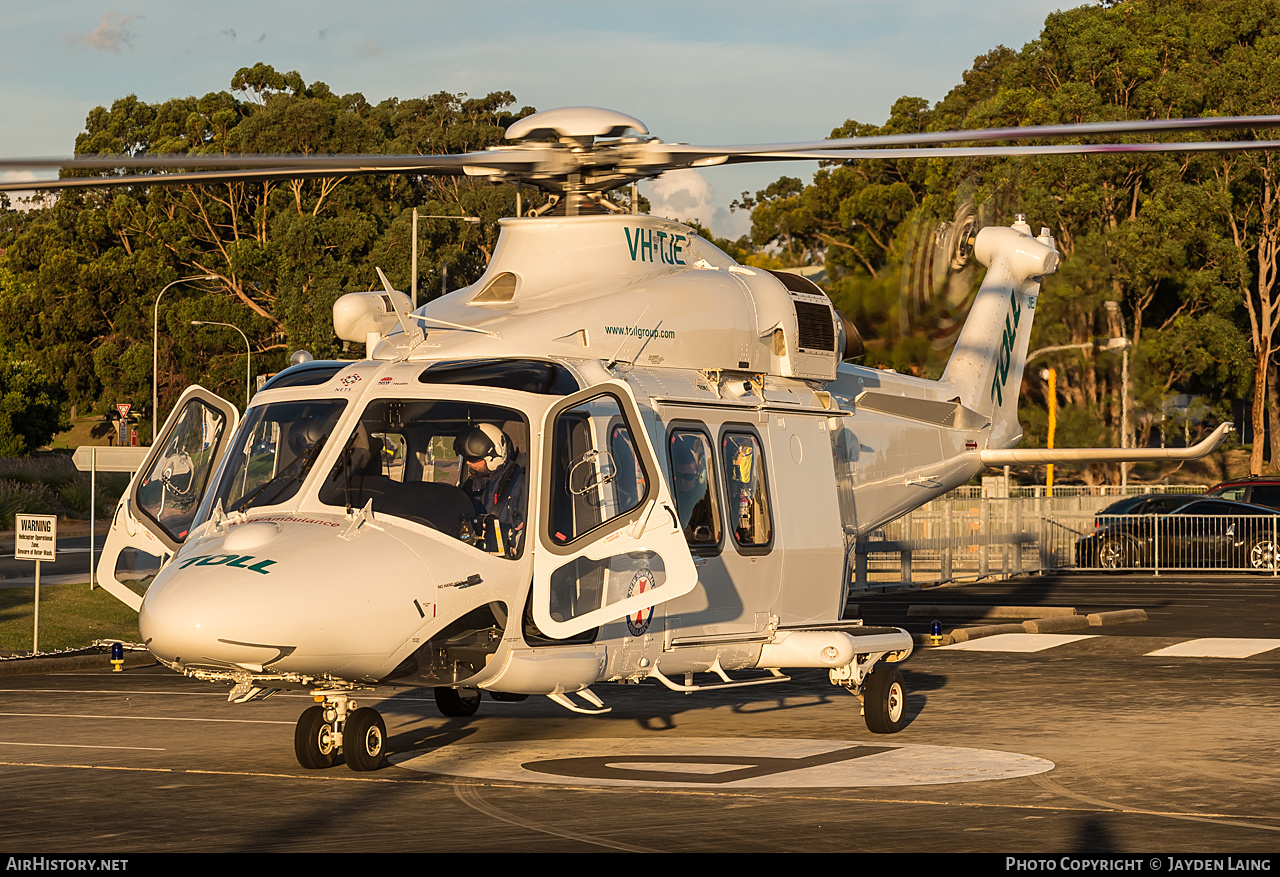 Aircraft Photo of VH-TJE | Leonardo AW-139 | Toll Helicopters | AirHistory.net #277120