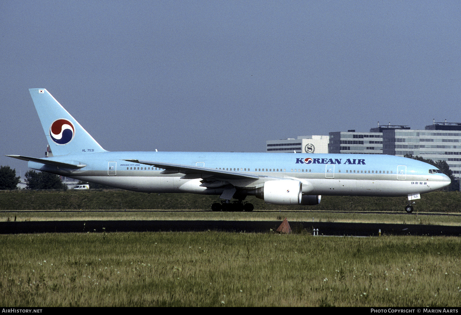 Aircraft Photo of HL7531 | Boeing 777-2B5/ER | Korean Air | AirHistory.net #277133