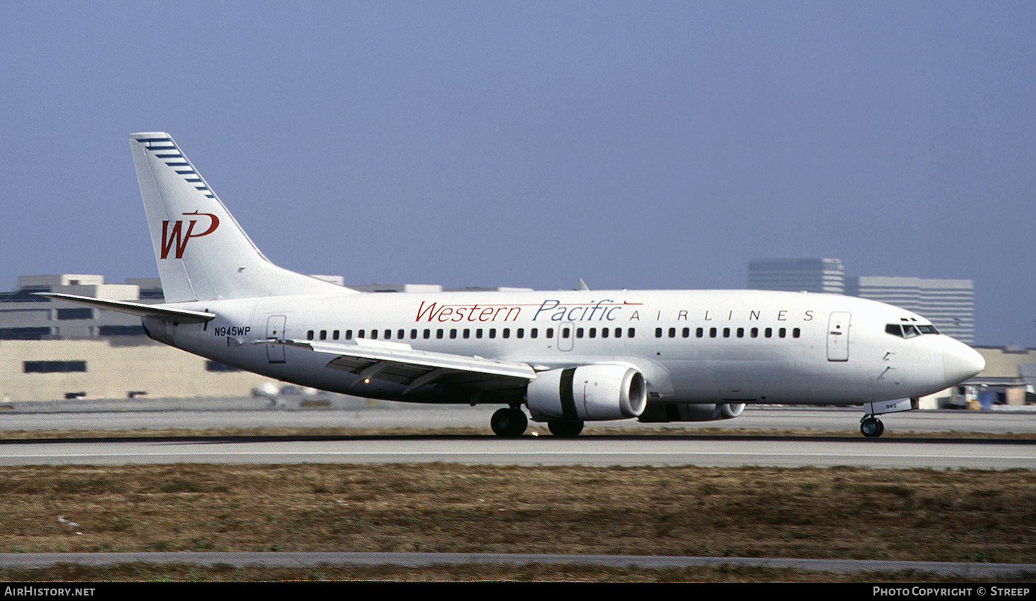 Aircraft Photo of N945WP | Boeing 737-3K9 | Western Pacific Airlines | AirHistory.net #277139
