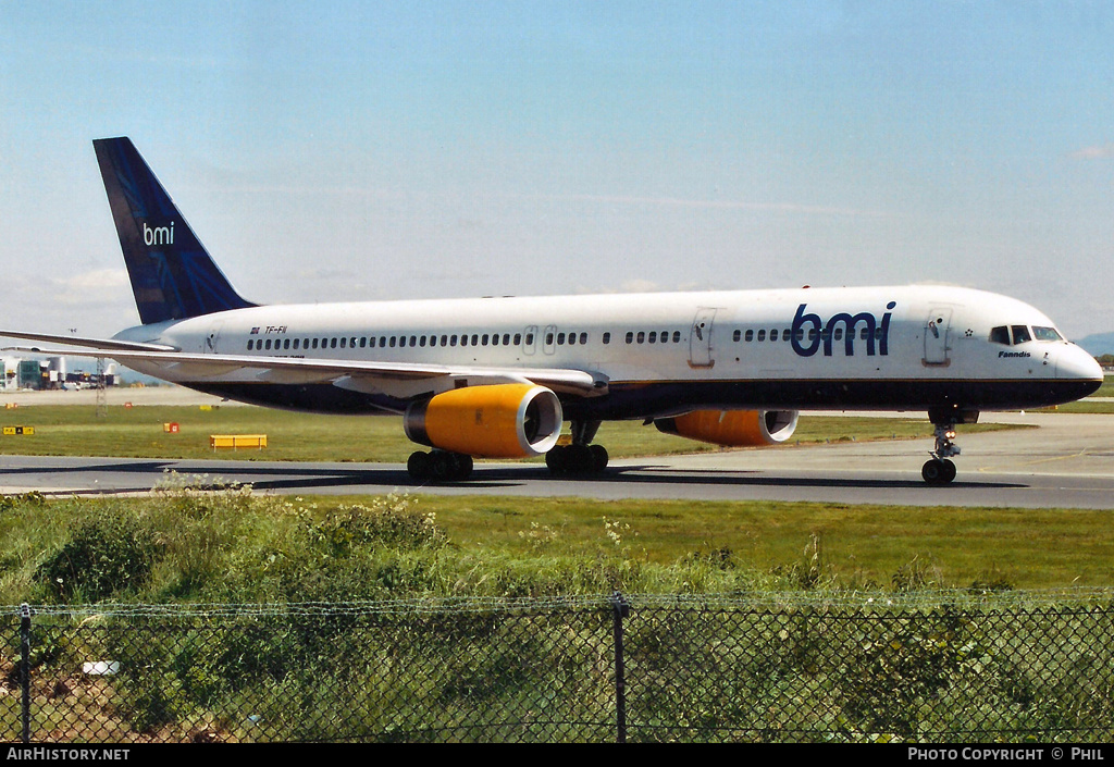 Aircraft Photo of TF-FII | Boeing 757-208 | BMI - British Midland International | AirHistory.net #277186