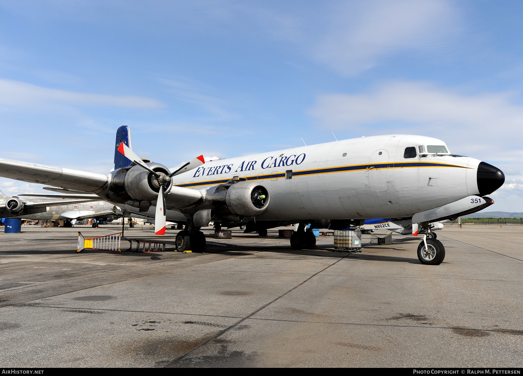 Aircraft Photo of N351CE | Douglas C-118A Liftmaster (DC-6A) | Everts Air Cargo | AirHistory.net #277189