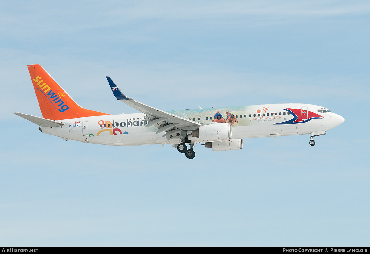 Aircraft Photo of C-GRKB | Boeing 737-86Q | Sunwing Airlines | AirHistory.net #277261
