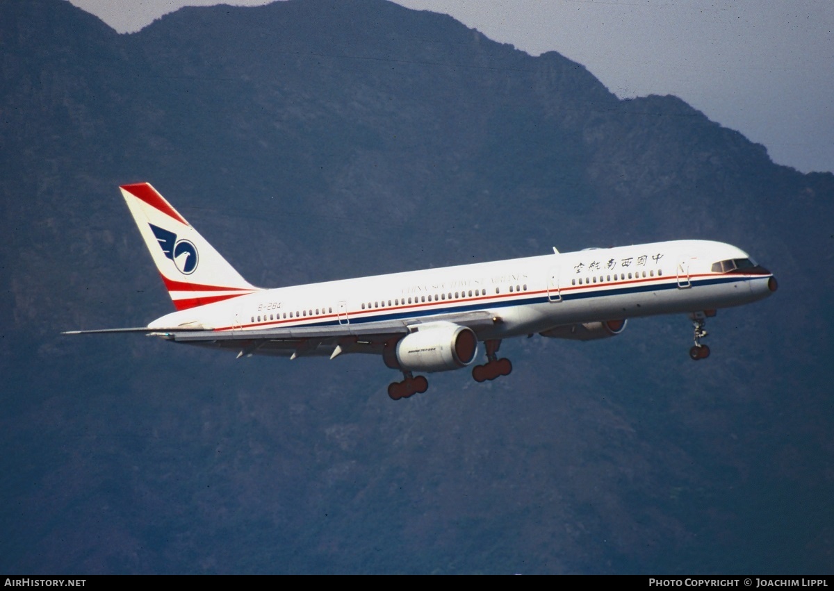 Aircraft Photo of B-2841 | Boeing 757-2Z0 | China Southwest Airlines | AirHistory.net #277329