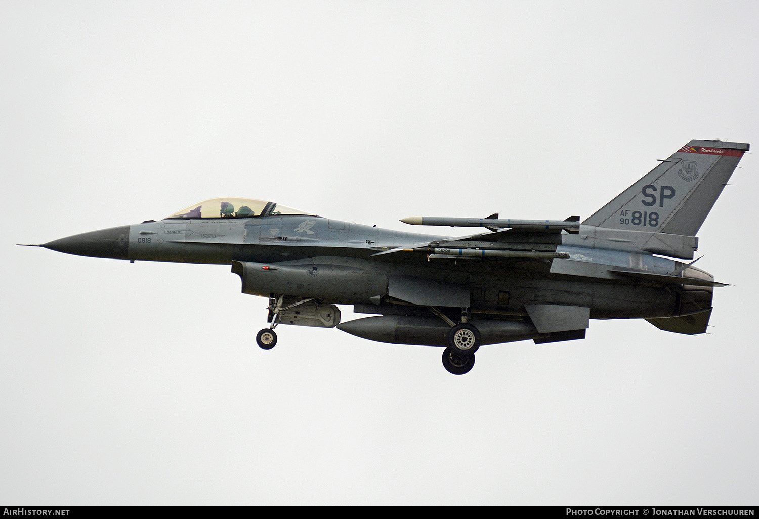 Aircraft Photo of 90-0818 / AF90-818 | General Dynamics F-16CM Fighting Falcon | USA - Air Force | AirHistory.net #277395