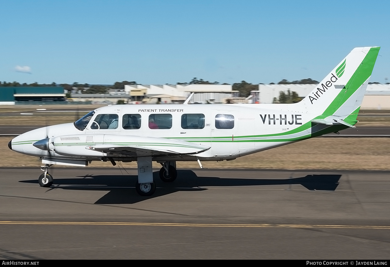 Aircraft Photo of VH-HJE | Piper PA-31-350 Navajo Chieftain | AirMed | AirHistory.net #277504